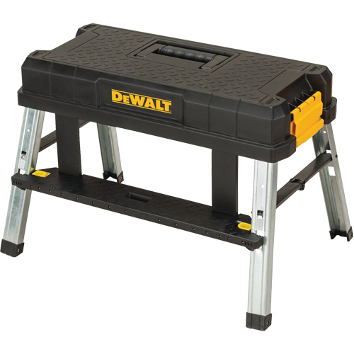 DEWALT DWST25090 Marchepied &agrave; rangement, 11-3/5" la x 25-1/5" p x 11-1/3" h, Noir