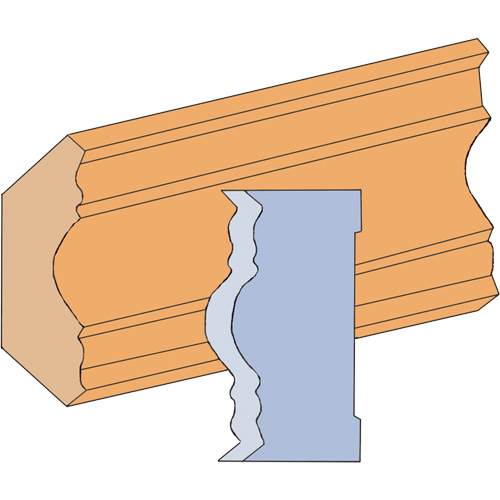 King Canada K-4538 Fancy Cove Moulding Cutter Set