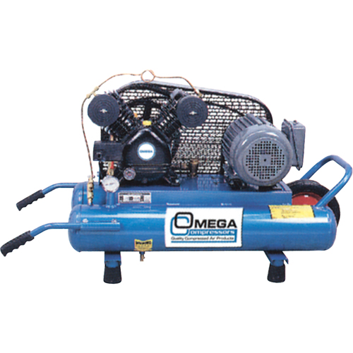 Omega Compressors PUK-2008MDC Compresseurs d'air s&eacute;rie entrepreneur, &eacute;lectrique, 6,6 gal. (8 gal. US), 125 PSI, 115/1 V