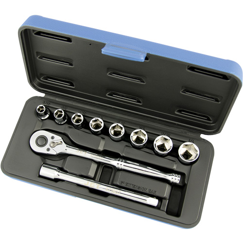 JET 600223 SW3811-6 SAE Socket Wrench Set, 11 Pcs, 3/8" Drive Size