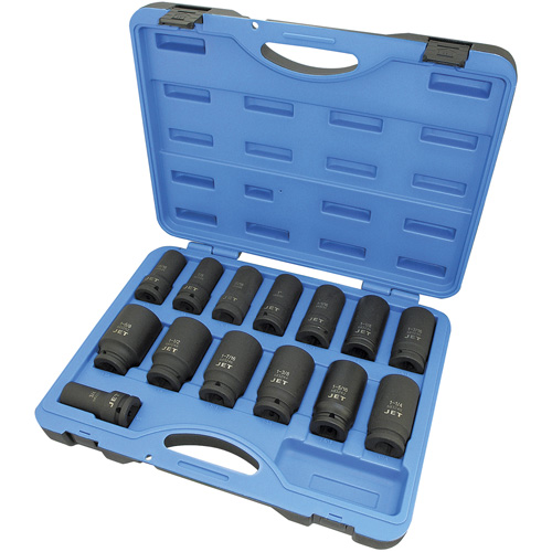 JET 610406 PS1434D Jeu de douilles, 14 Mcx, Chocs, Prise de 3/4", Profond