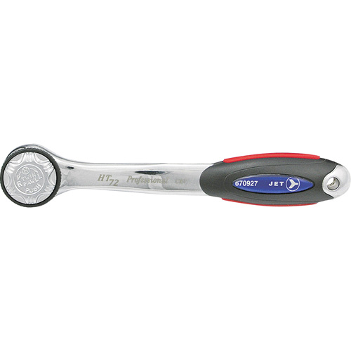 JET 670927 HT-1472 72-Tooth Ratchet Wrench, 1/4" Drive, Ergonomic Handle