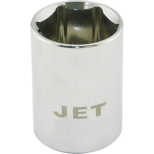 JET 672508 Chrome Socket, 8 mm, 1/2" Drive, 6 Points