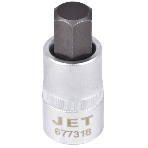 JET 677316 Douille &agrave; embout, Hexagonale, 1/2" x 2" lo, Prise 1/2"