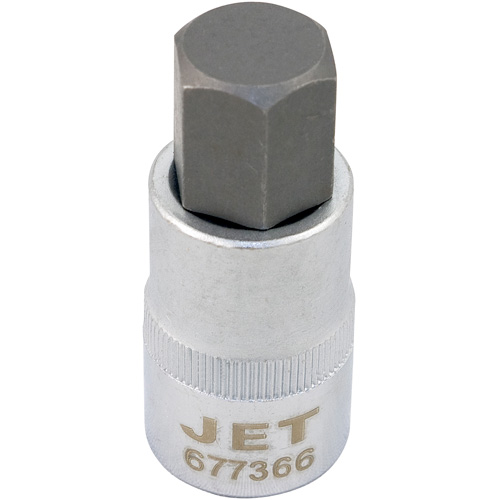 JET 677366 Douille &agrave; embout, Hexagonale, 16 mm x 2" lo, Prise 1/2"