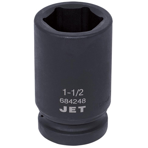 JET 684248 Socket, Impact, 1-1/2", 1" Drive, 6 Points, Deep