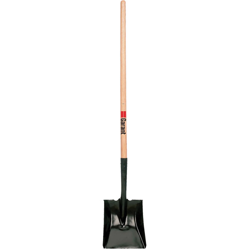 Garant LHS2L Square Point Shovel, Wood, Tempered Steel Blade, Straight Handle, 42" Long
