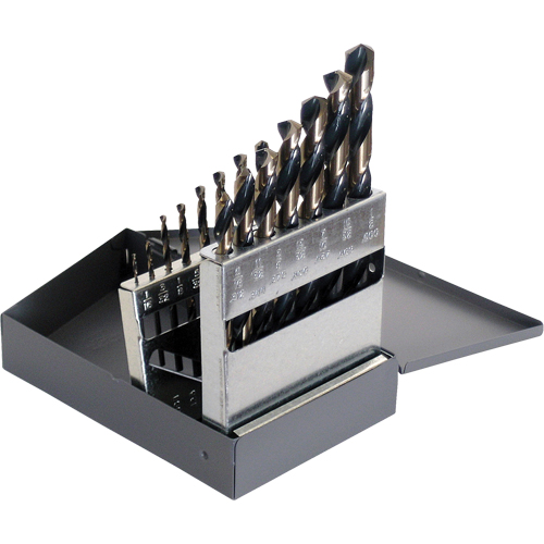 Cle-Force C69031 Drill Sets, 15 Pieces, High Speed Steel