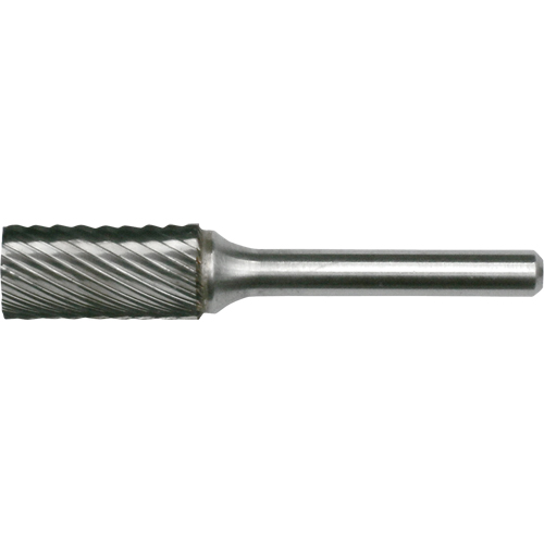 Cleveland C17610 Solid Carbide Burrs - Cylinder Shape with No End Cut, SA-2, 5/16" Dia., 1/4" Shank