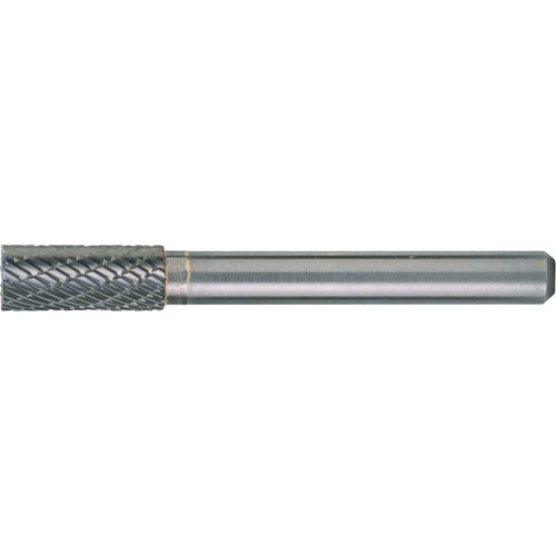 Cleveland C17627 Solid Carbide Burrs - Cylinder Shape with End Cut, SB-1, 1/4" Dia., 1/4" Shank, 5/8" Depth of Cut