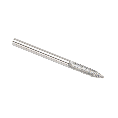 Walter Surface Technologies C17486 CLEVELAND Solid Carbide Burrs - Tree Shape Pointed End, SG-44, 3 mm Dia., 1/8" Shank
