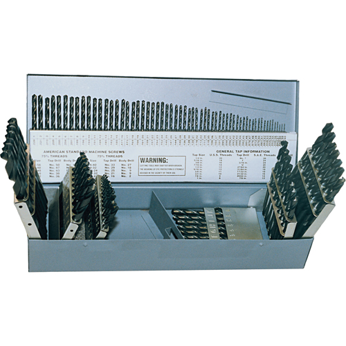 Walter Surface Technologies C21127 CLE-LINE Drill Sets, 115 Pieces, High Speed Steel