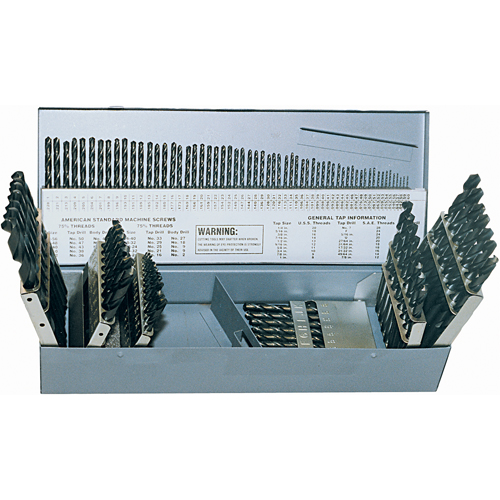 Walter Technologies Pour Surface C21128 Jeux de forets CLE-LINE, 115 morceaux, Acier rapide