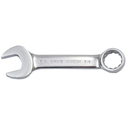 JET 700703 Fully Polished Stubby Combination Wrench, 12 Point, 3/8", Chrome Finish