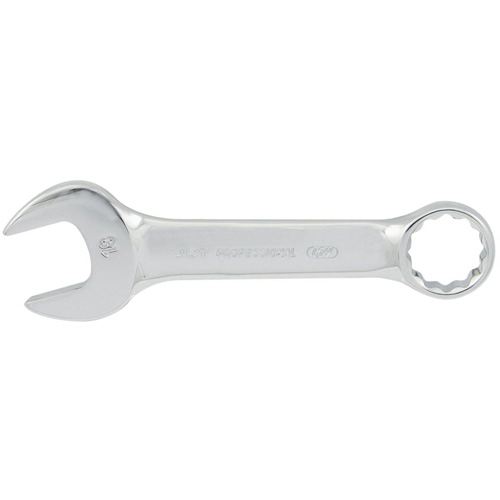 JET 700755 Fully Polished Stubby Combination Wrench, 12 Point, 10 mm, Chrome Finish