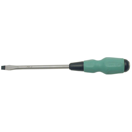 JET 720444 Tournevis &agrave; fente TORQUE DRIVE, Tige de #4, Ronde, 4" lo, Prise en Coussin&eacute;e
