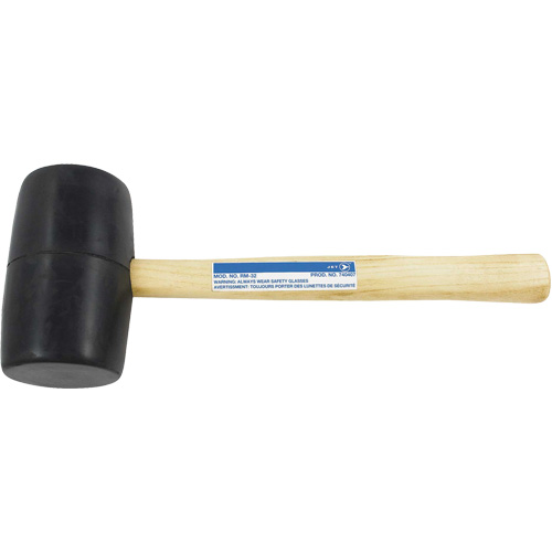 JET 740407 RM-32 Maillet en caoutchouc, 32 oz, Prise en Bois, 13-1/2" lo