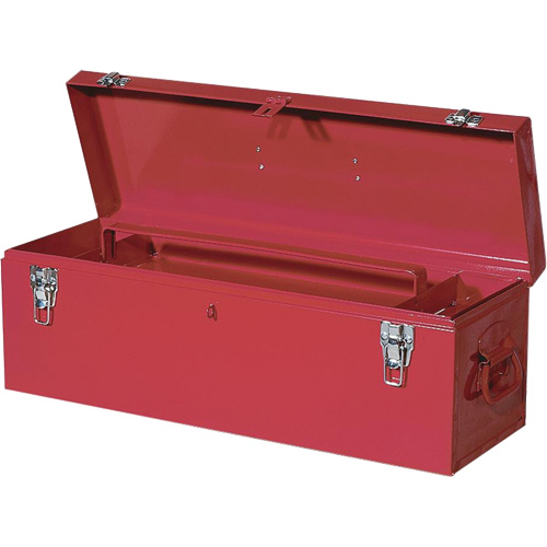 JET 842105 TB26 Steel Hand Tool Box, 8-3/4" D x 26" W x 9-3/8" H, Red