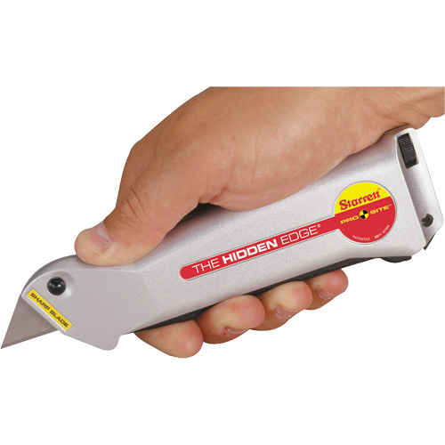 Starrett S011 Hidden Edge&reg; Knife, 19 mm, Steel, Aluminum Handle