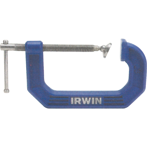 Irwin 225108 Serre-Joints En C Quick-Grip, Capacit&eacute; de 8" (203 mm), Profondeur de gorge de 4" (101,6 mm)