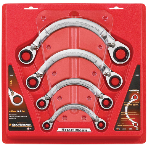 Gearwrench 9840D Half Moon Reversible Wrench Set - 4 Pieces