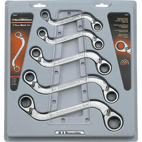 Gearwrench 85299 "S" Reversible Wrench Set - 5 Pieces