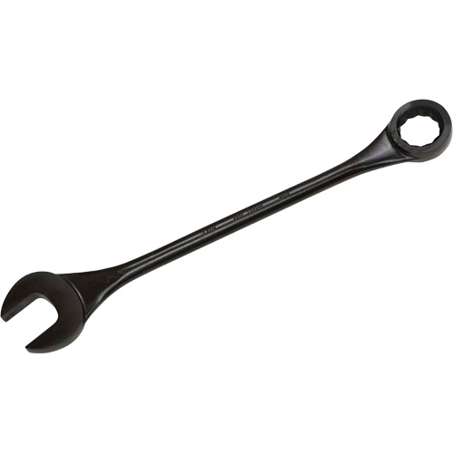 Gray Tools 3182B Round Shank Combination Wrench, 12 Point, 2-9/16", Black Oxide Finish