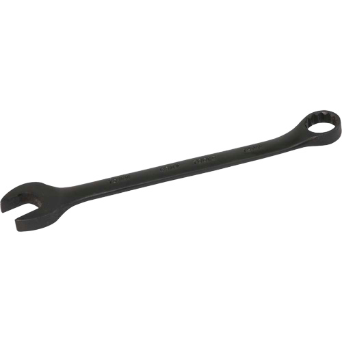 Gray Tools MC15B Flat Shank Combination Wrench, 12 Point, 15 mm, Black Oxide Finish