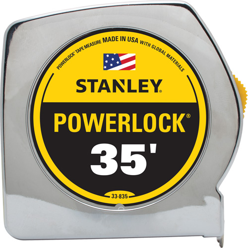 Stanley Tools 33-835 Powerlock&reg; Classic Tape Measure, 1" x 35', Imperial Graduations