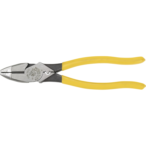 Klein Tools D213 9NE CR High Leverage Side Cutters With Crimping Die