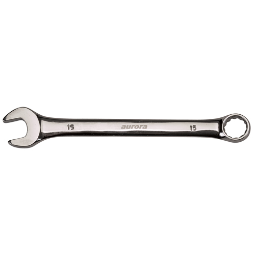 Aurora Tools TYK638 Combination Wrench, 12 Point, 28 mm, Chrome Finish