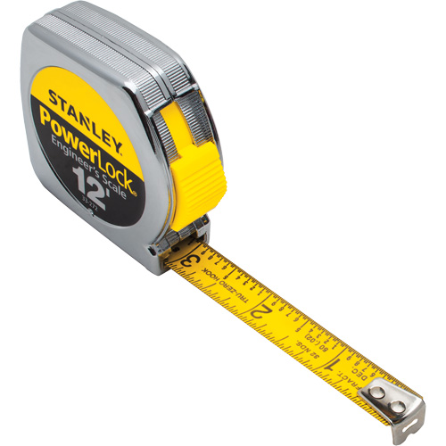 Stanley Tools 33-272 PowerLock&reg; Tape Measure, 1/2" x 12', Imperial Graduations