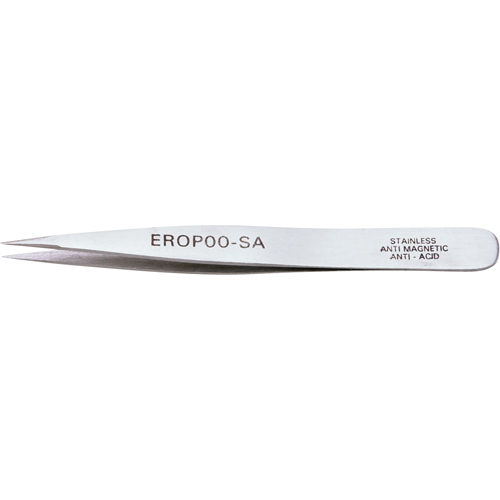 Weller EROPOOSA Tweezers - Pointed Tip, Straight