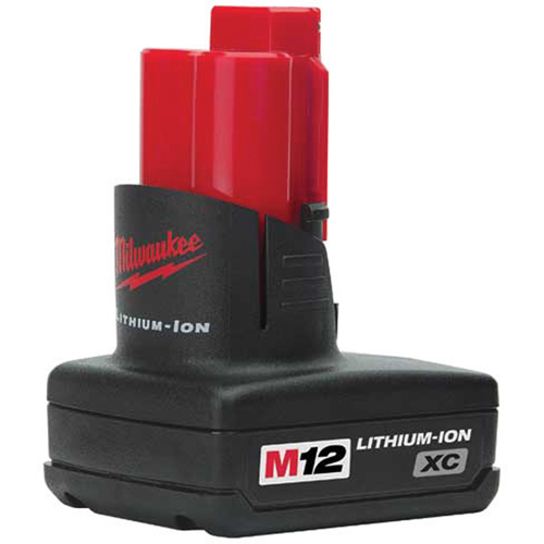 Milwaukee 48-11-2402 M12 Redlithium High-Capacity Battery, Lithium-Ion, 12 V, 3 A