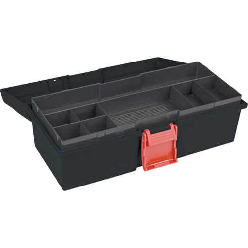 Aurora Tools TLV082 Heavy-Duty Tool Box, 15" W x 7" D x 5-1/2" H, Black