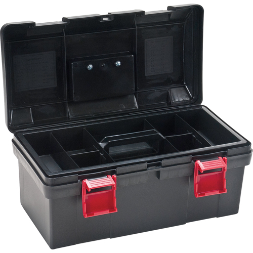 Aurora Tools TLV083 Heavy-Duty Tool Box, 17-1/2" W x 9-1/2" D x 8" H, Black