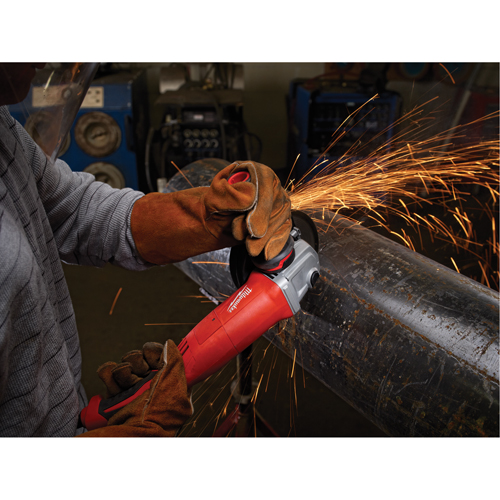 Milwaukee 6124-30 Meuleuses &agrave; angle a/prise g&acirc;chette, 5", 120 V, 13 A, 9000 Tr/min