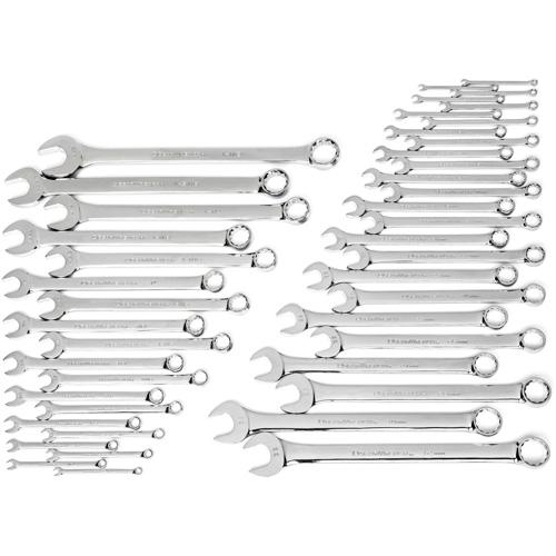 Gearwrench 81919 Jeu de cl&eacute;s longues &agrave; 12 pans, Combinaison, 44 morceaux, Imp&eacute;rial et m&eacute;trique