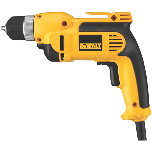 DEWALT DWD110K Perceuse &agrave; vitesse variable, Mandrin 3/8", 8 A, 120 V, 0-2500 Tr/min, Mandrin Sans cl&eacute;