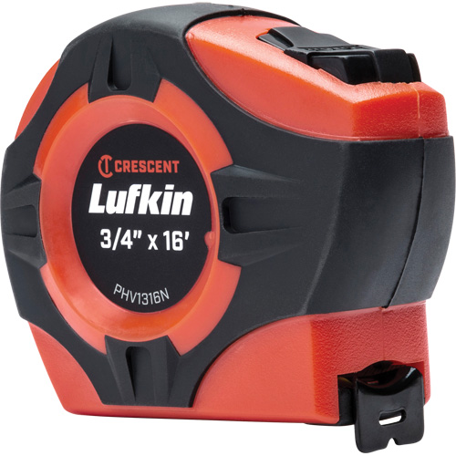 Lufkin By Crescent PHV1316N Ruban &agrave; mesurer s&eacute;rie P1000, 3/4" x 16', Marques de goujon po/pi