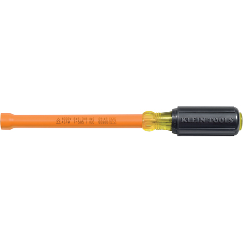 Klein Tools 646-11/32-INS Insulated Hollow Shaft Nut Driver