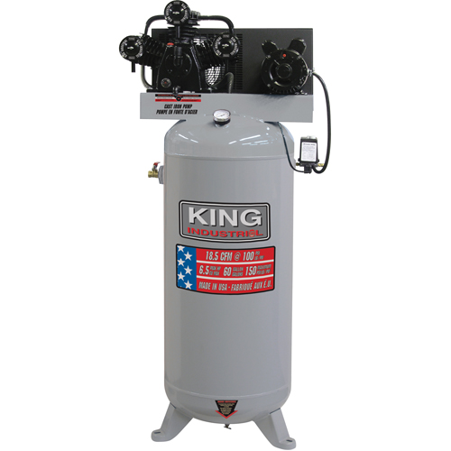 King Canada KC5160V1 Compresseurs industriels, 50 gal. (60 gal. US)