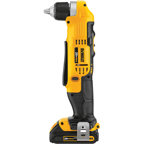 DEWALT DCD740C1 Ensemble tournevis/perceuse &agrave; angle droit max, Lithium-ion, 20 V, Mandrin 3/8", Couple 360 UWO