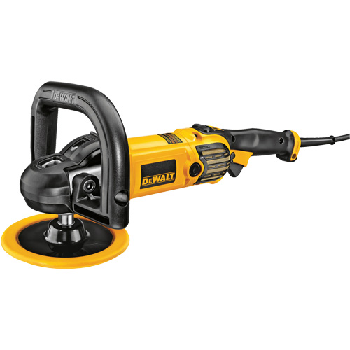 DEWALT DWP849X Polisseuse &agrave; vitesse variable avec d&eacute;marrage souple, 9"/7" tampon, 120 V, 12 A, 0-3500 Tr/min &agrave; vide