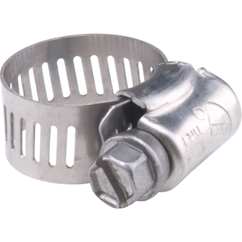Dominion DHC5-40 Hose Clamps - Stainless Steel Band & Screw, Min Dia. 1-1/8", Max Dia. 3"