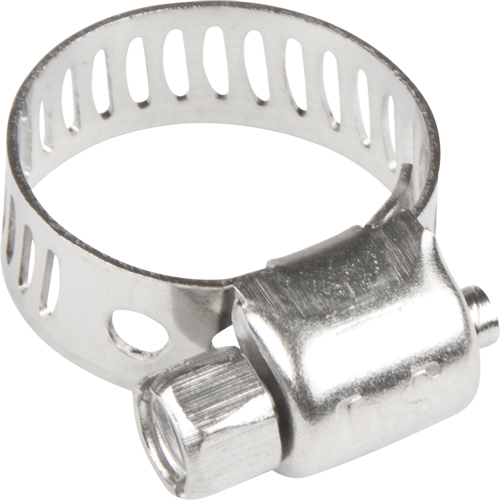 Dominion DMHC5-4PK Hose Clamps - Stainless Steel Band & Screw, Min Dia. 1/5", Max Dia. 5/8"