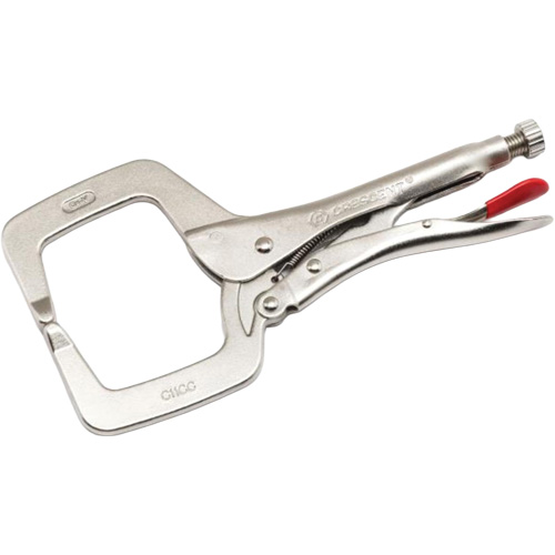 Crescent C18CCRN Locking C-Clamp with Regular Tips, 18" Length, C-Clamp