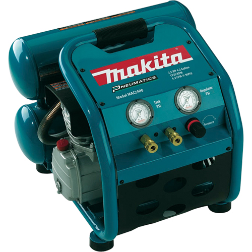 Makita MAC2400 Compresseurs d'air, électrique, 3,3 gal. (4 gal. US.), 130  PSI, 120/1 V
