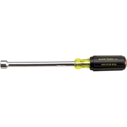 Klein Tools 646-3/8M Tourne-&eacute;crous- tiges 6", 3/8" prise, 9-3/4" lo, Magn&eacute;tique