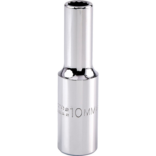 Proto J5310M Universal Socket, 10 mm, 1/2" Drive, 12 Points, Deep